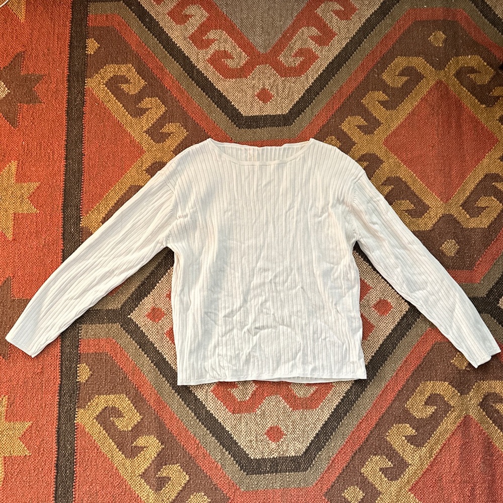 Vintage Cream No Name Quarter Sleeve Size M/L